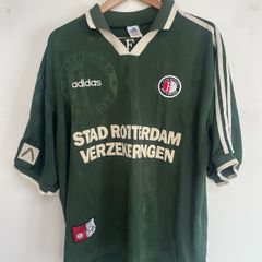 Vintage Feyenoord Away football shirt 1997 1998 Adidas Green Adults XXL jersey