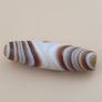 Vintage Suliemani Yemeni Eyes Stripe Pattern Agate Bead Amulet Image 2