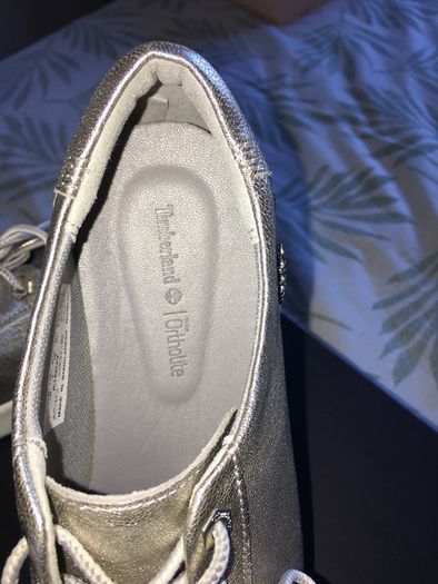 New Timberland silver trainers
