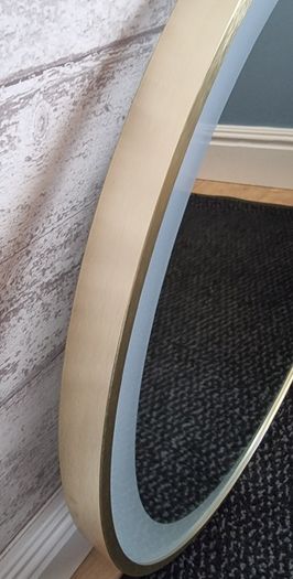 LED Bathroom Mirror Gold Frame Antifog