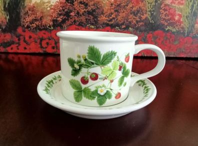 Portmeirion "Summer Strawberries" Breakfast Cup and Saucer