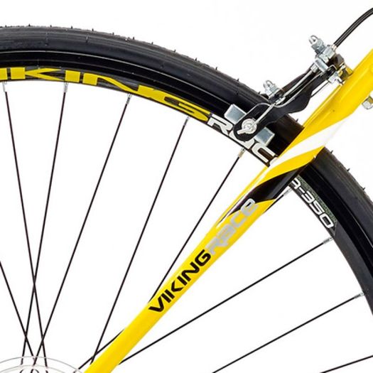 56cm Viking Race Pro 14 Speed 700c Wheel Gents, Yellow/Black
