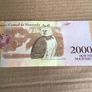 Rare Venezuela Banknote 2,000 Bolivares Image 2