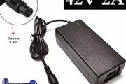 42V 2A Universal Battery Charger, 100-240VAC Power Supply for Self Balancing Scooter hoverboard charger UK Plug