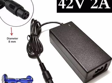 42V 2A Universal Battery Charger, 100-240VAC Power Supply for Self Balancing Scooter hoverboard charger UK Plug