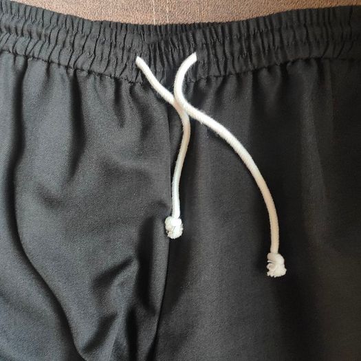 Wide-leg drawstring waist casual trousers, size 10