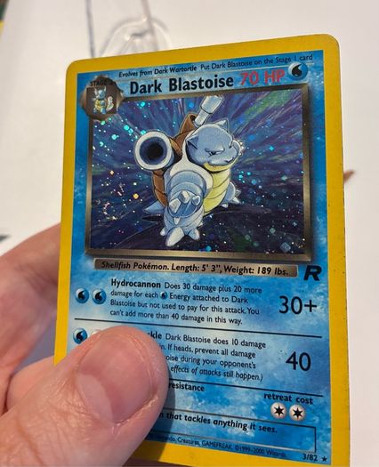 pokemon card vintage dark blastoise
