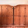 Pair of Solid Pine Corona Wardrobes Image 4