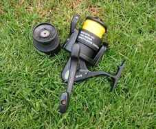 fishing reel + spare spool.