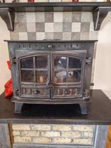 Multiple fuel back boiler Stove