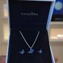 Pandora Silver Butterfly Necklace & Matching Butterfly Earrings Brand New Image 8