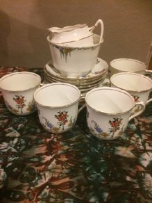 1920s hand painted teaset postage available