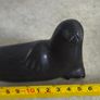Canadian Eskimo Art, sculpture carved stone seal, Made in Canada Image 2