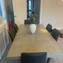 Grey Faux Leather Dining Chairs Image 3