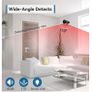 CPVAN Indoor Motion Sensor Alarm with Siren, Wireless Infrared DIY PIR Motion Detector Burglar Alarm System, Battery Operated, 125dB Adjustable, Remote Control for Home/Garage/Van/Shed/Shop. (Black) Image 2
