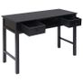 Writing Desk Black 110x45x76 cm Wood Image 3