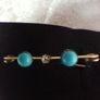 Gold, diamond and turquoise brooch ,lapel pin Image 7