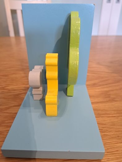 Children's wooden bookends
