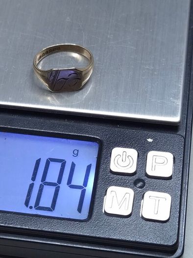 Vintage Irish 9ct Gold Signet Ring Fully Hallmarked Dublin Size 48