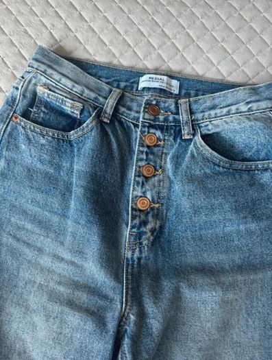 Redial Blue Straight Leg Jeans Size 34