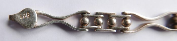 Vintage Sterling Silver 925 Bracelet length 7,6" - 10,5g