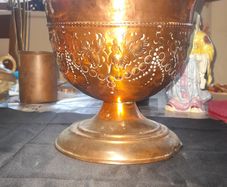 Antique Large Decorative Pedestal Bowl,  Jardiniere or Planter. Postage Available,