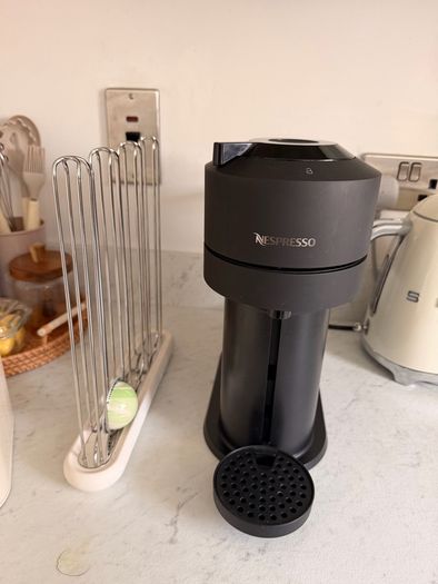 Nespresso Coffee Machine + Capsules Display