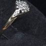 Vintage 9ct Gold Diamond Cluster Ring Fully Hallmarked London Size 50 Image 3