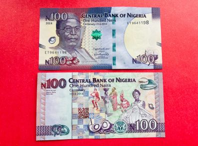Nigeria  100  Naira 2024  unc Commemorative Issue   . )