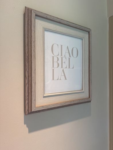 Beautiful frame with 'Ciao Bella' writing
