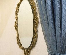 Ornate antique mirror