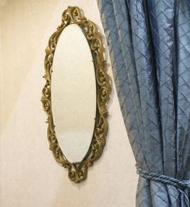 Ornate antique mirror