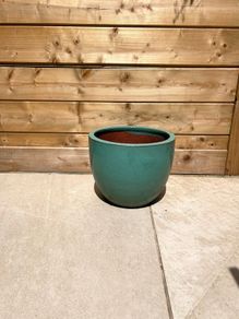 Ceramic glazed terracotta pot