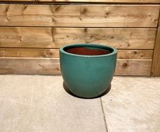 Ceramic glazed terracotta pot