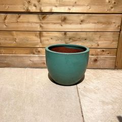 Ceramic glazed terracotta pot