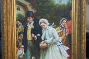 Beautiful large old oil painting