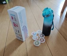 interesting water bottle with pods