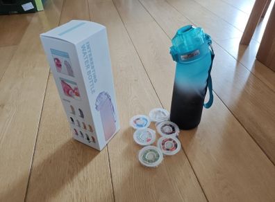 interesting water bottle with pods