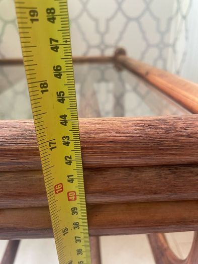 Mid Century bamboo coffee table