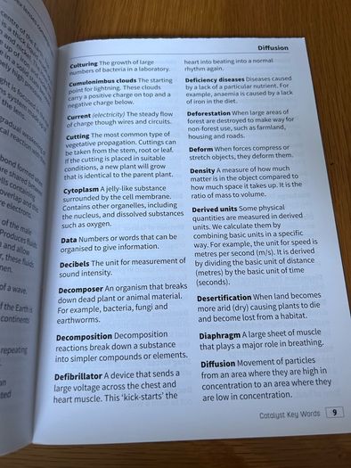 Catalyst - Junior Cycle Science Key Words Book