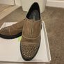 shoes Bnwt size 40 suede slip on flats with embellished toe mink suede effect Carolina boix brand Image 3