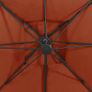 Cantilever Umbrella with Double Top 300x300 cm Terracotta Image 4