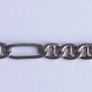 Vintage 925 Sterling Silver Figaro Link Chain Bracelet (in original box) length 7,5" - 5,2g Image 10