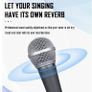 Mic Dynamic Vocal Microphone Classic Style Microphone Audio Instrument Mic with Clean Sound,metal Body Professional Moving Coil Dynamic Handheld Microphone Image 5