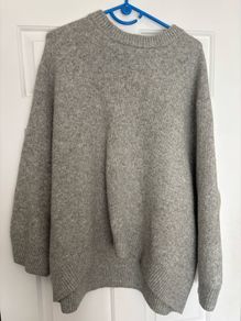 Penneys Primark grey oversized knit jumper size S