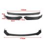 4 Pcs Universal Car Front Bumper Lip Chin Spoiler Splitter Body Kit Glossy Black. Suit BMW Audi Mercedes Mini Toyota Honda Nissan VW Image 2