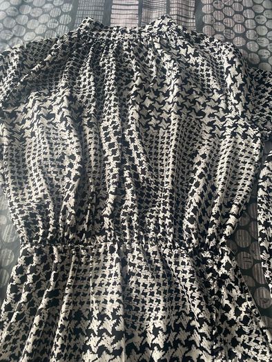 Size 8 black and white dress
