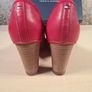 Womens Tommy Hilfiger Caitlyn Red Leather Shoes Open Peep Toe Heels Slip On Boxed Spring 2012 Size Uk 5 Eu 38 Image 10