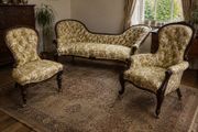 Victorian Walnut 3 Piece Suite.