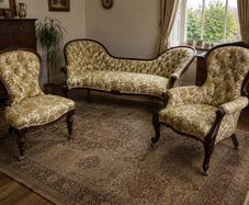 Victorian Walnut 3 Piece Suite.